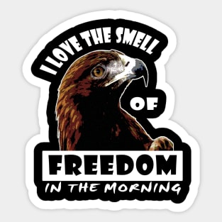 I Love The Smell Of Freedom In The Morning Anti Communist Sticker